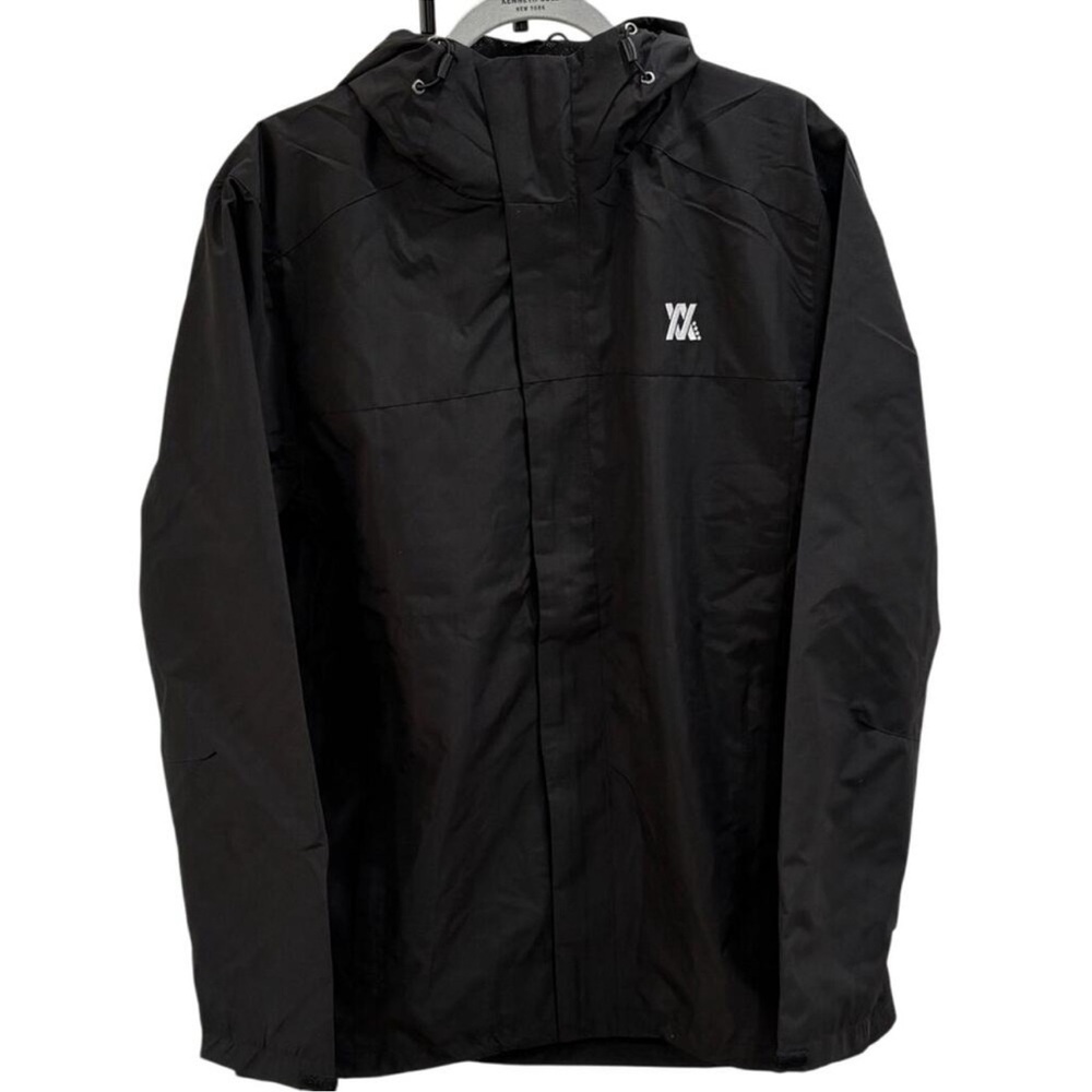 Dixxon Flannel Co Tech Jacket Hooded Windbreaker Black Large